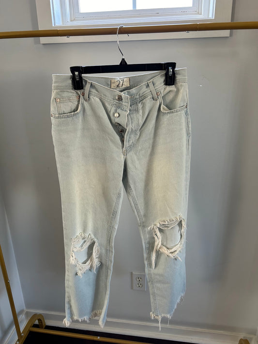 Free People Distressed Jeans